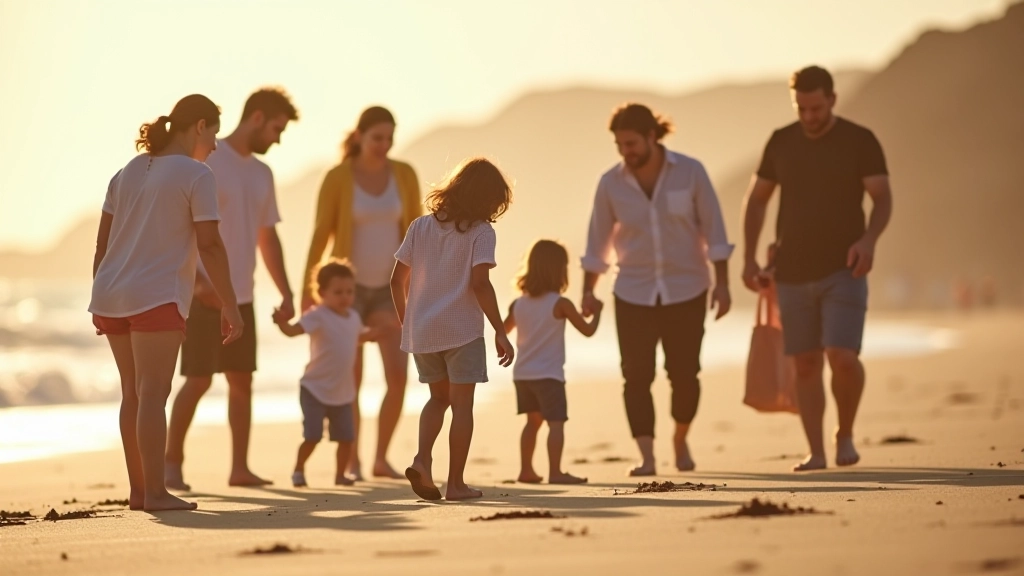 Famílias diversas explorando espaços ao ar livre em Portugal