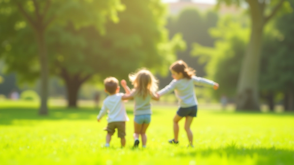 Família explorando um parque em Lisboa